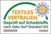 经过有害成分检测且采用可持续生产模式的纺织品新标签